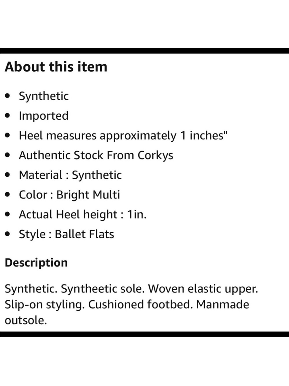 Corkys Women’s Grey Woven Ballet Flat Slip-On 9 - Picture 3 of 3